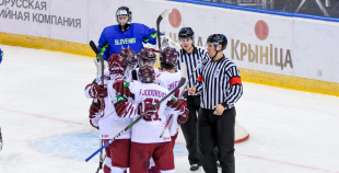 FOTO: Latvija - Slovēnija 9:1