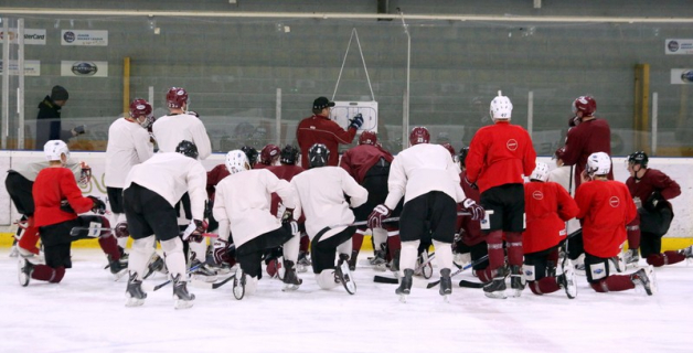 Latvijas izlases pirmais treniņš