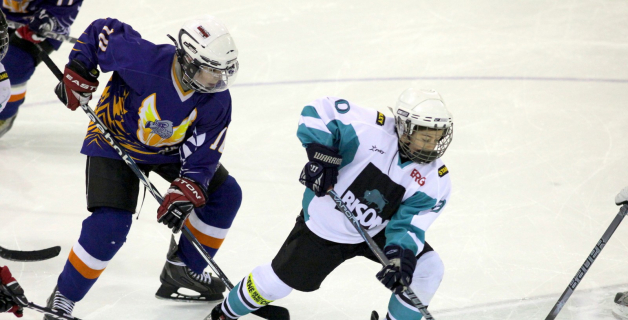 Bērnu hokejs uz Volvo ledus