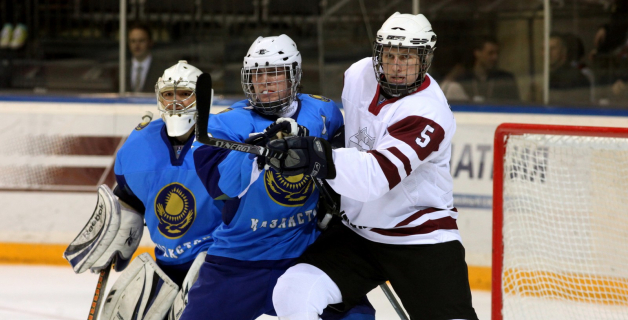 Latvija U-18 - Kazahstāna U-18 8:1