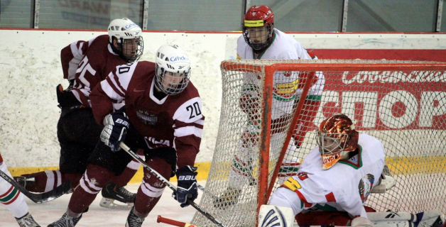 Latvijas jaunieši ar 4:1 apspēlē Baltkrievijas vienadžus