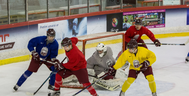 FOTO: Latvijas U-20 izlases treniņš (03.12)