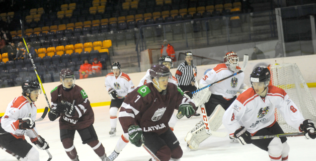 FOTO: Latvijas U-20 izlase Ventspils turnīru sāk ar zaudējumu austriešiem 