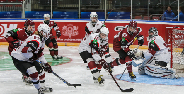 FOTO: U-18 izlases kandidātu savstarpējais mačs 